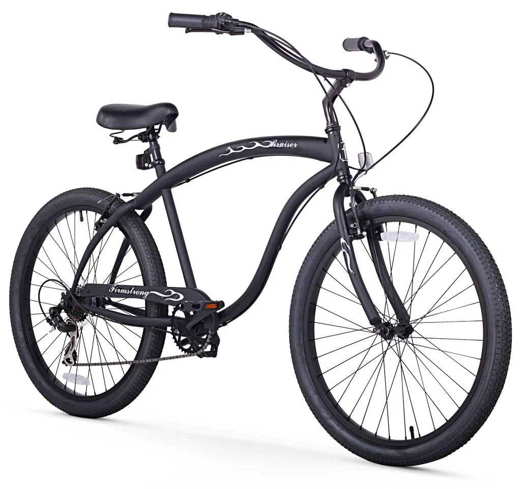 Firmstrong Bruiser 7 Speed Men's Beach Cruiser Bike